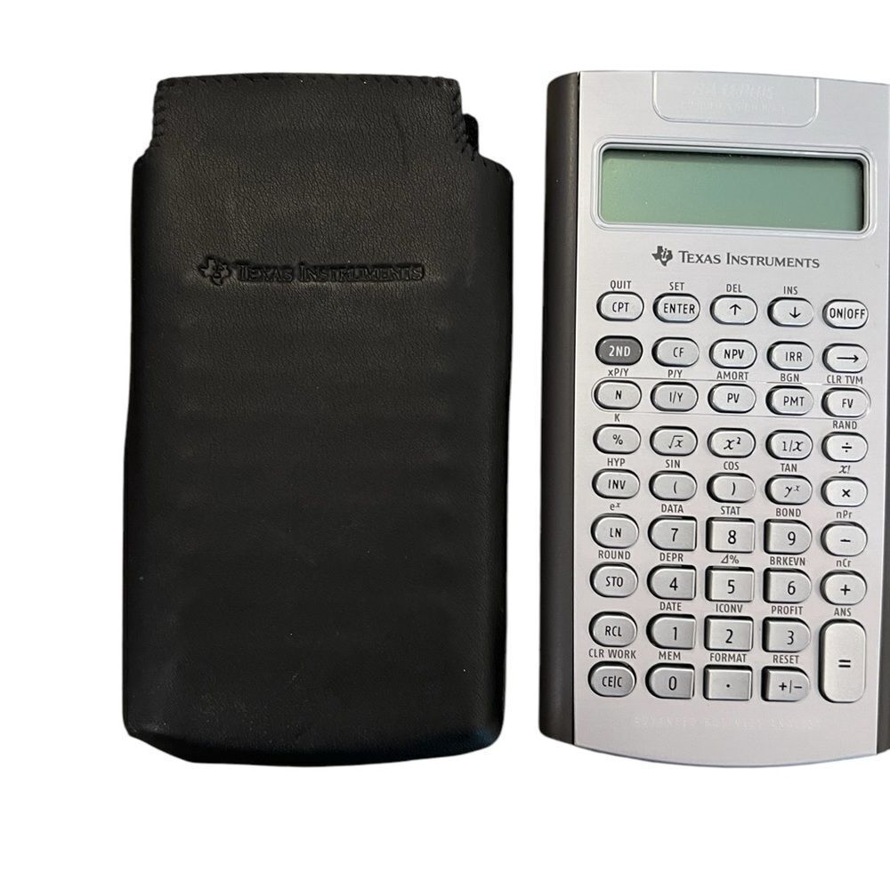 Texas Instruments BA ll plus professional financial calculator